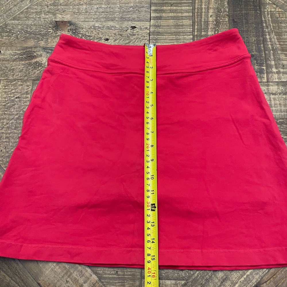 Women’s Red Knit Skort Shorts - Picture 8 of 8